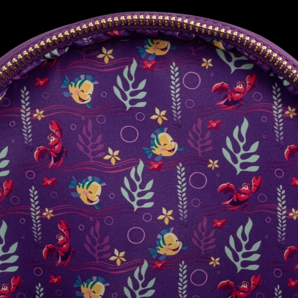 Loungefly Disney The Little Mermaid Ariel's Castle Backpack - Picture 7 of 8